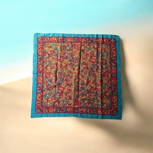 Vibrant Paisley Silk Scarf